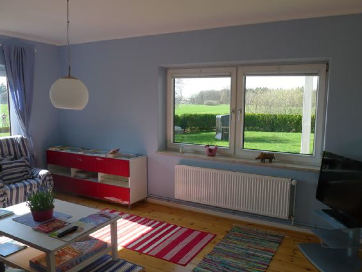 Villa Bootsybunt Blekendorf Wohnzimmer zum Garten